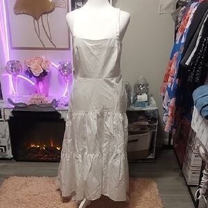 Banana Republic Cream Maxi Dress